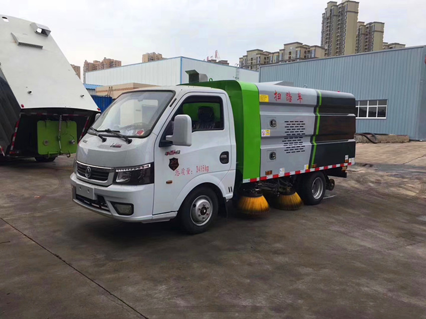 東風(fēng)國六藍(lán)牌掃路車 道路清掃車廠家 國六掃地車掃路車價(jià)格-湖北程力